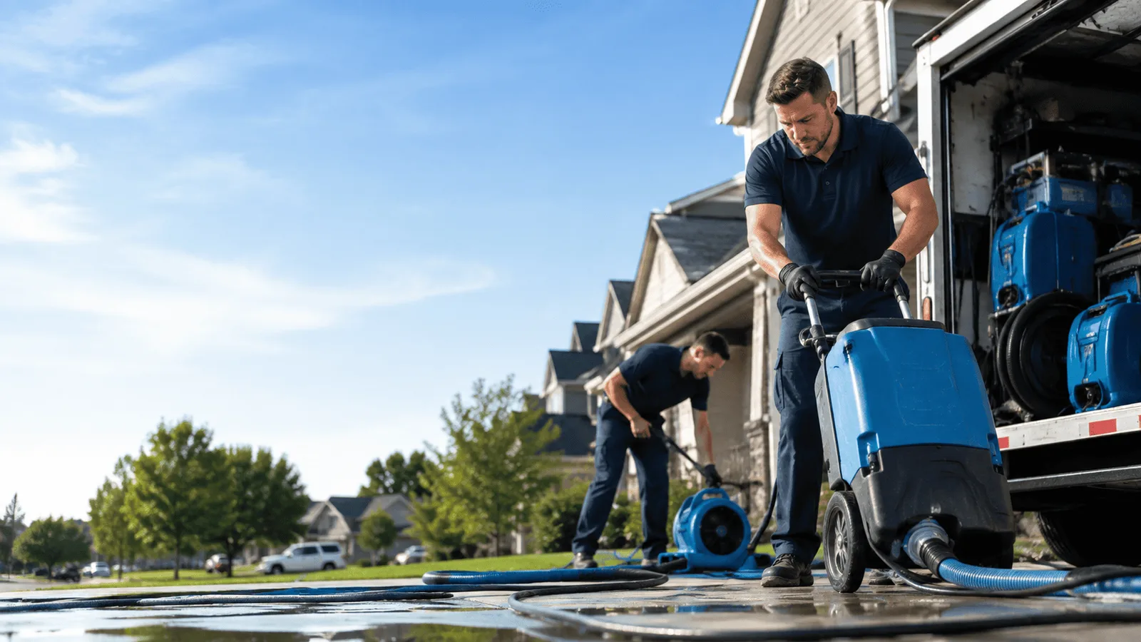 Dehumidification being performed in Greenwood, NE